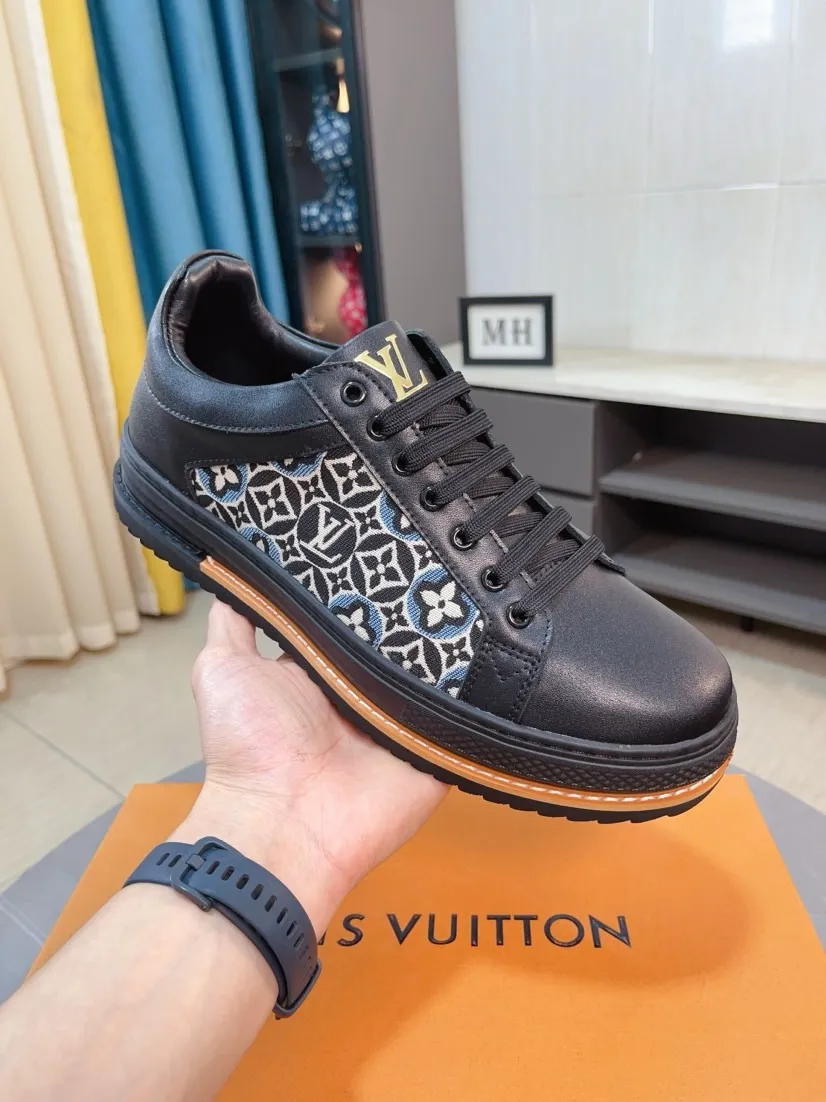 Men's shoes💰420🌹🌹[LV]🌹High-end men's shoes brand: official website 1:1 latest masterpiece: the upper is made of Italian imported first-layer cowhide with special materials➕full genuine leather lining🔥, making walking more convenient and comfortable! Exclusive new style, stunning work [color]! Create a fashionable personality to set off your uniqueness! A must-have for trendy men! Classic🔥Number: 38-44
